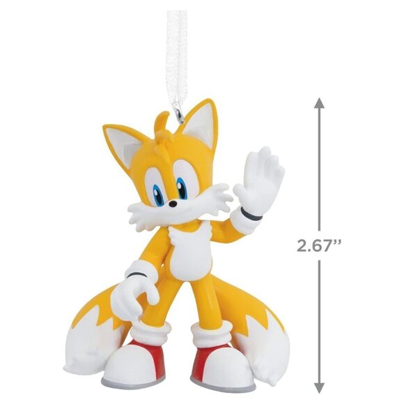 Hallmark Yellow Resin Sonic The Hedgehog Tails‎ Christmas Tree Hanging Ornament - Picture 3 of 5